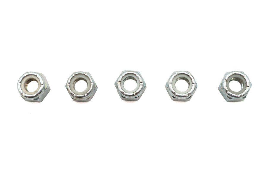 73-0002 - Zinc Plated Hex Nuts 5/16 -18 Nyloc by V-Twin