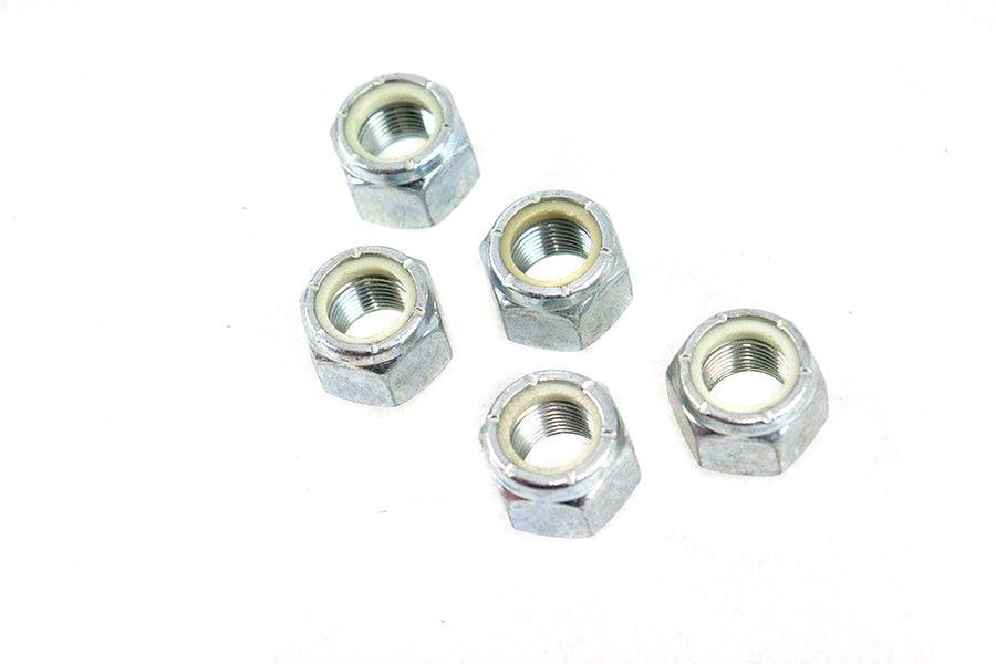 73-0008 - Zinc Plated Hex Nuts 5/8 -18 Nyloc by V-Twin