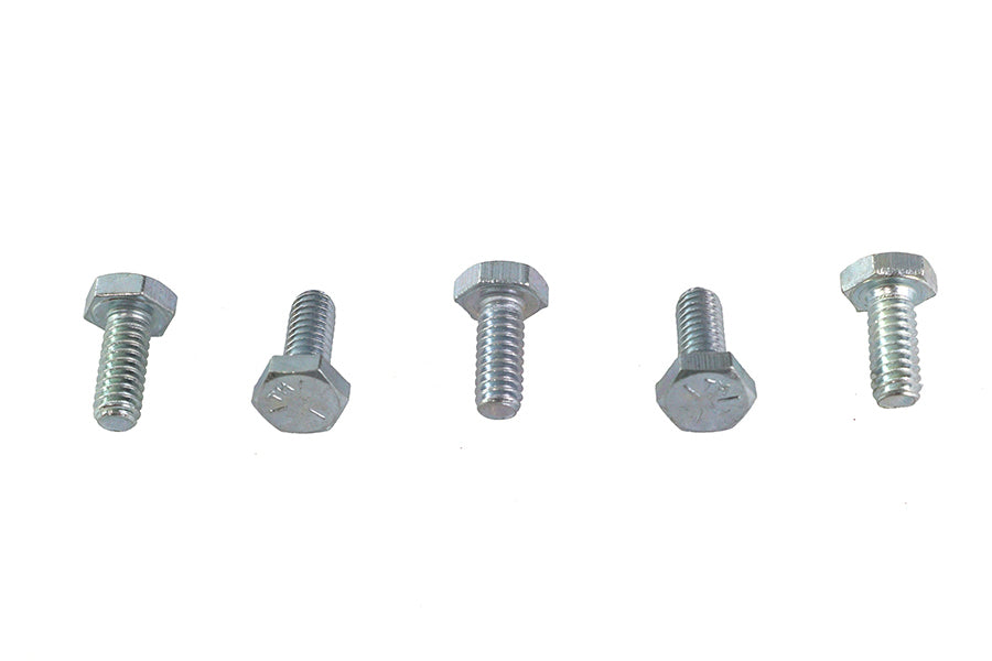 73-0010 - Hex Cap Bolts Zinc 1/4 inch X 5/8 inch by V-Twin