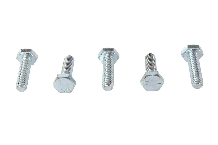 73-0012 - Hex Cap Bolts Zinc 1/4  X 7/8 by V-Twin