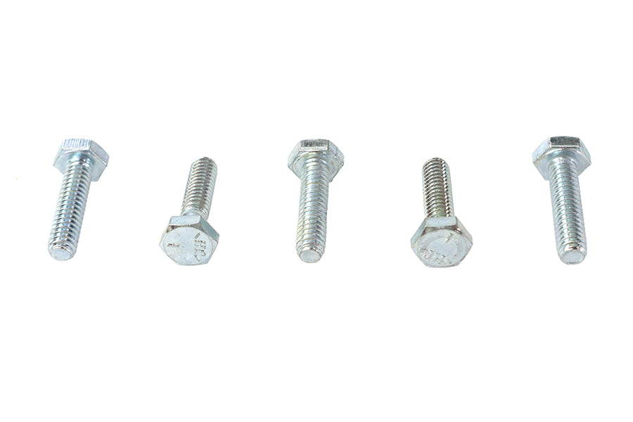 73-0013 - Hex Cap Bolts Zinc 1/4 -20 x 1 by V-Twin