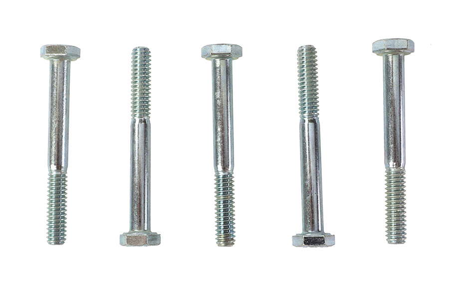 73-0017 - Hex Cap Bolts Zinc 1/4  X 2-1/4 by V-Twin