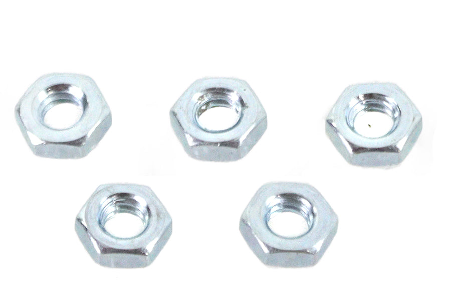 Zinc Plated 1/4 inch-20 Hex Jam Nuts