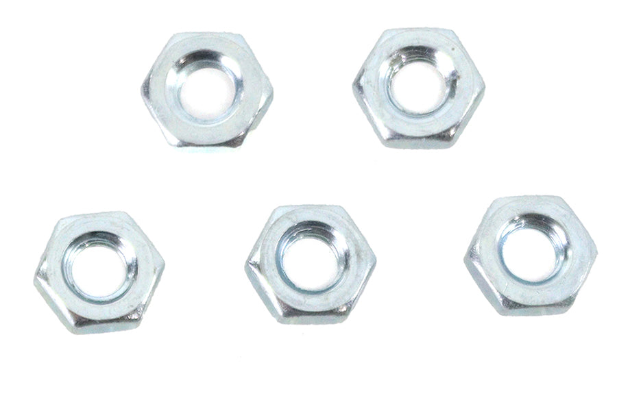 Zinc Plated 1/4 inch-20 Hex Jam Nuts