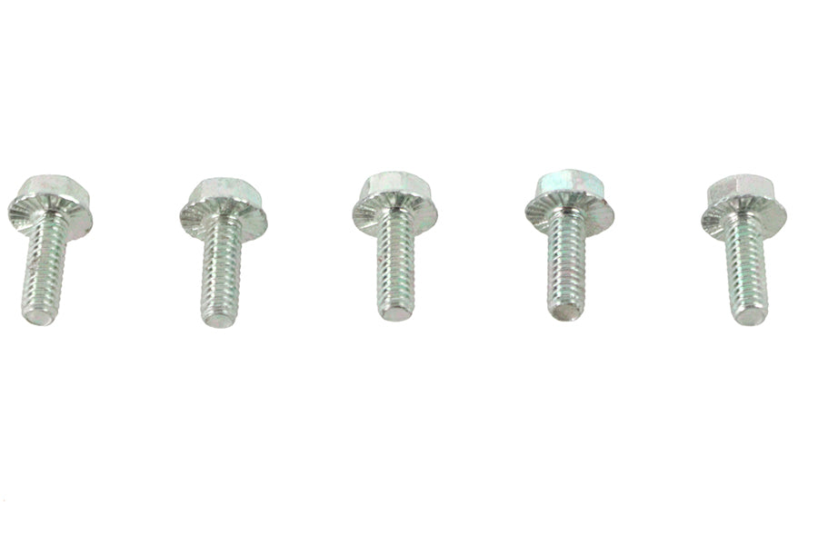 Zinc Hex Flange Screws 1/4 inch-20 x 3/4 inch