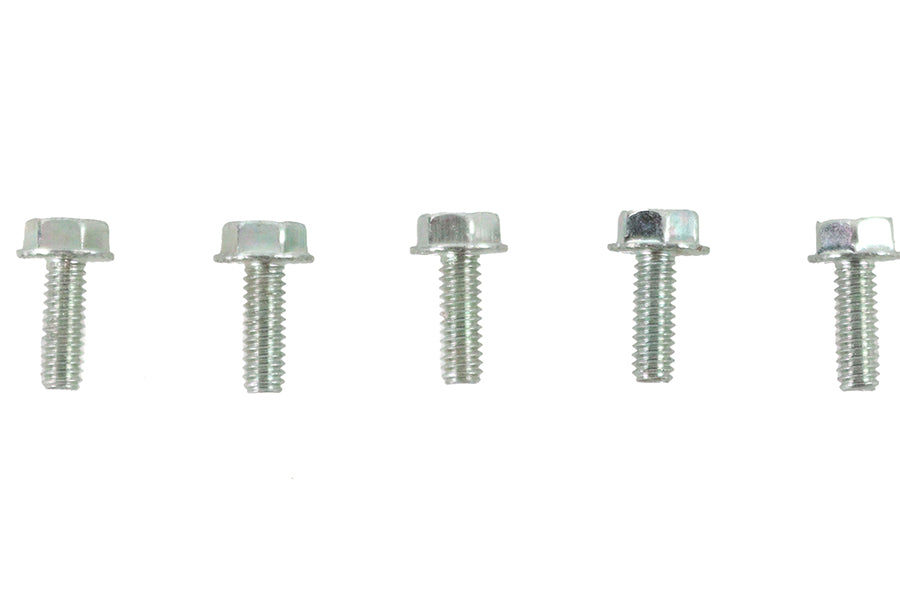 Zinc Hex Flange Screws 1/4 inch-20 x 3/4 inch