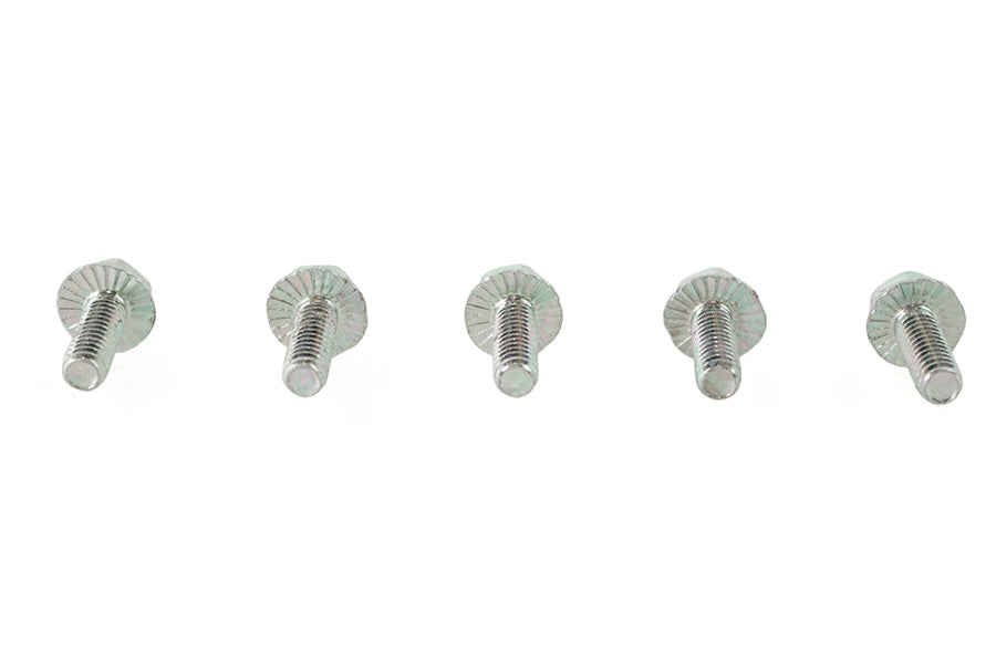 Zinc Hex Flange Screws 1/4 inch-20 x 3/4 inch