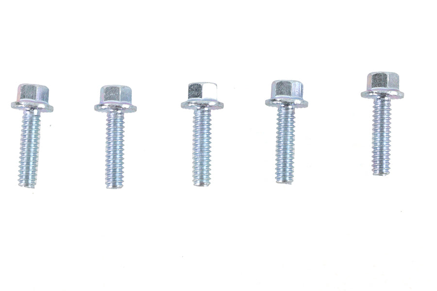 Zinc Hex Flange Screws 1/4 inch-20 x 7/8 inch