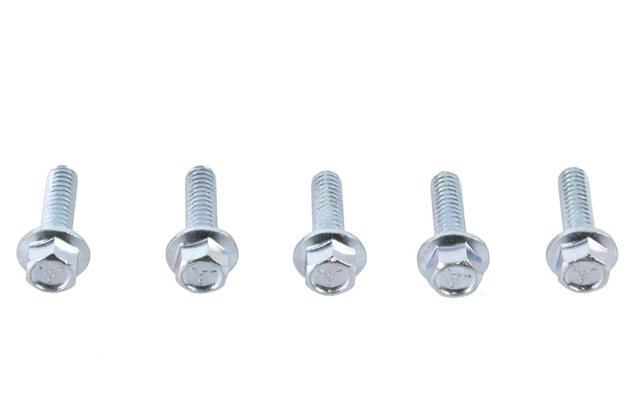 Zinc Hex Flange Screws 1/4 inch-20 x 7/8 inch