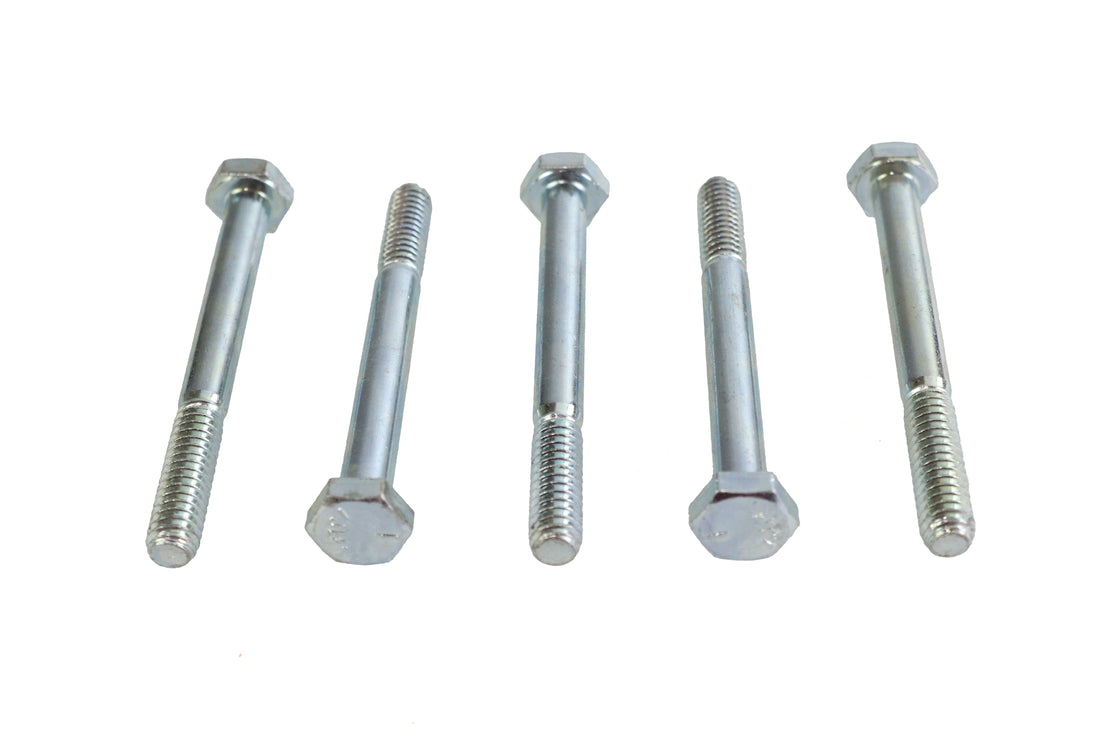 Zinc Hex Cap Bolts 1/4 inch-20 x 2-1/2 inch