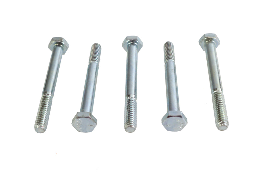 Zinc Hex Cap Bolts 1/4 inch-20 x 2-1/2 inch