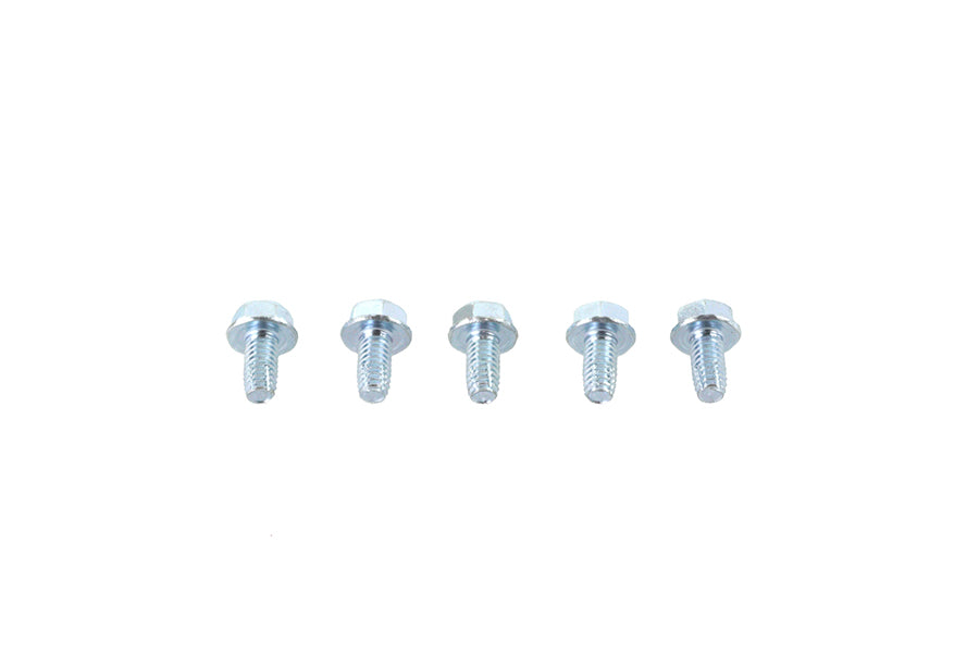 73-0064 - Hex Flange Screws 5/16 inch-18 x 5/8 inch Zinc by V-Twin