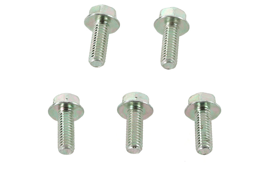 Zinc Hex Flange Screws 5/16 inch-18 x 7/8 inch