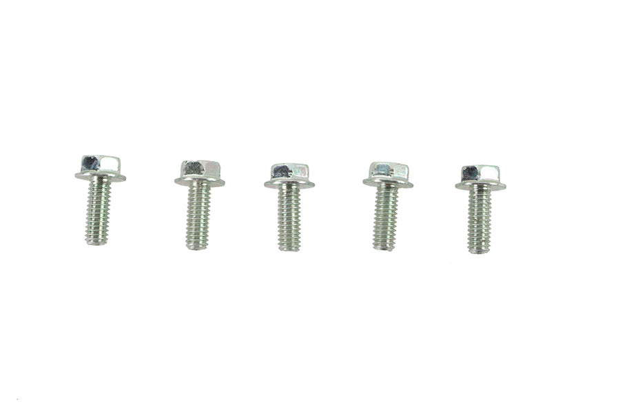 Zinc Hex Flange Screws 5/16 inch-18 x 7/8 inch