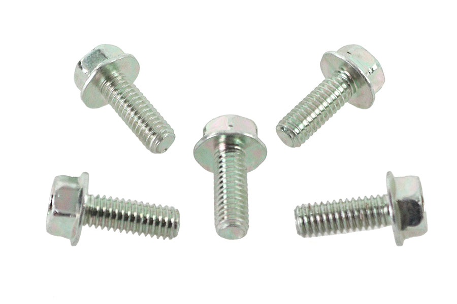 Zinc Hex Flange Screws 5/16 inch-18 x 7/8 inch