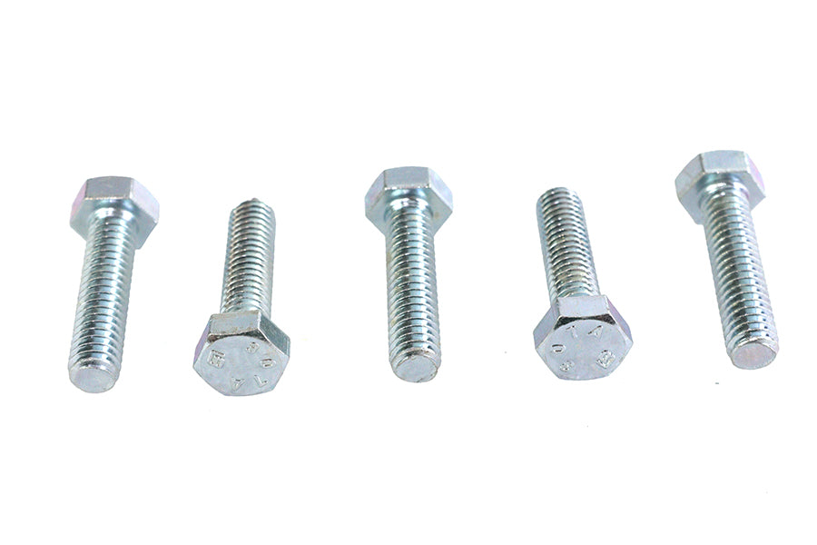 73-0068 - Zinc Hex Cap Bolts 5/16 inch-18 x 1-1/4 inch by V-Twin