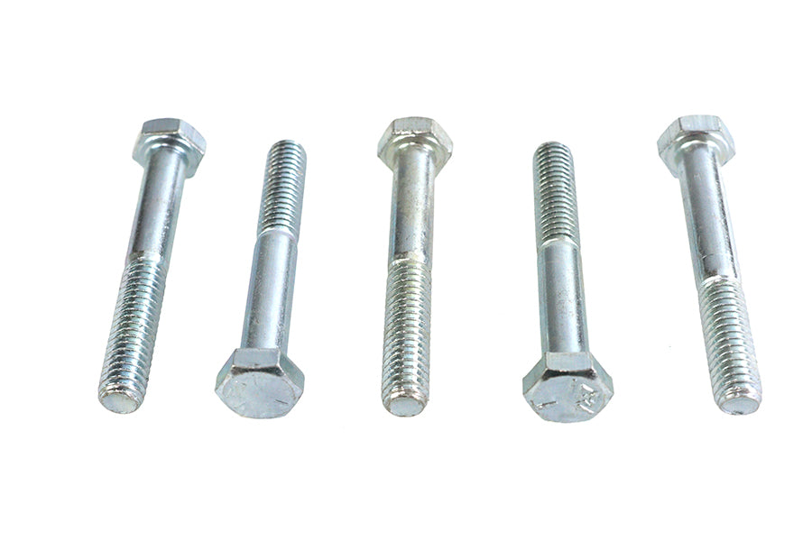 73-0070 - Zinc Hex Cap Bolts 5/16 inch18 x 2-1/4 inch by V-Twin