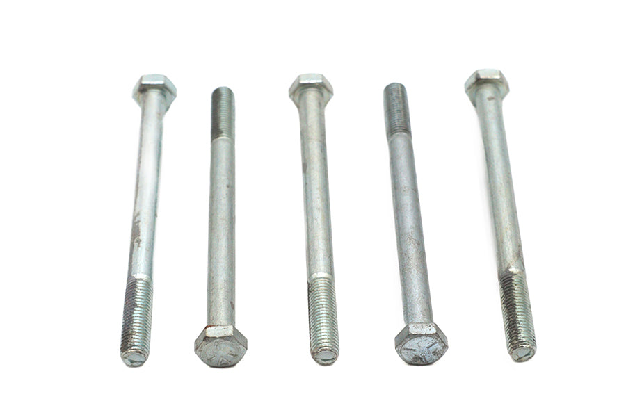 73-0118 - Zinc Hex Cap Bolts 5/16 inch-24 x 4 inch by V-Twin