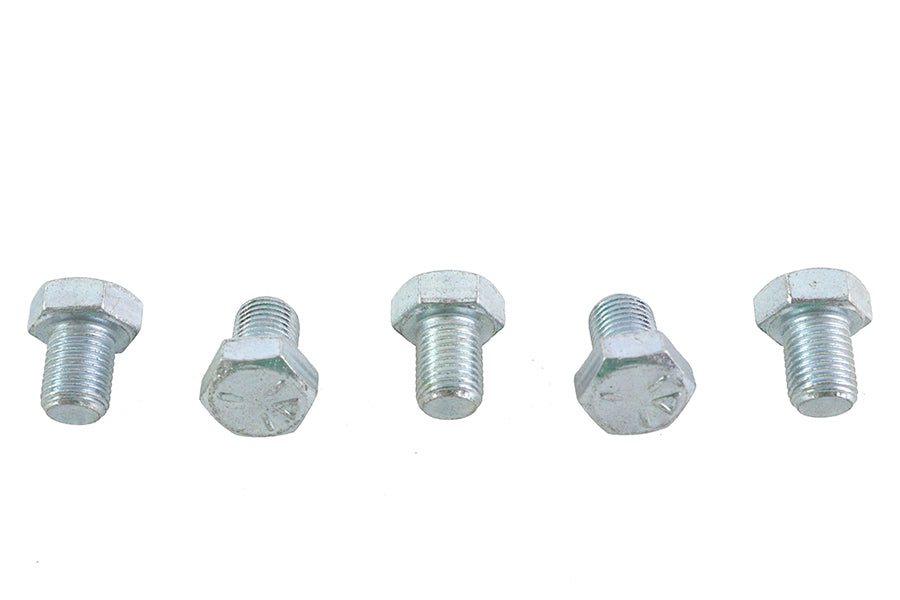 Zinc Hex Cap Bolts 3/8 inch-24 x 1/2 inch