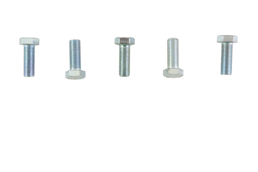 Zinc Hex Cap Bolts 3/8 inch-24 x 1 inch