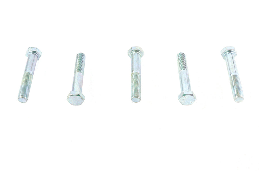 73-0123 - Zinc Hex Cap Bolts 3/8 inch-24 x 2-1/4 inch by V-Twin