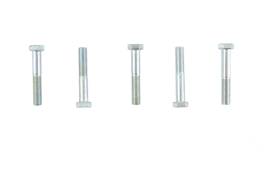 Zinc Hex Cap Bolts 3/8 inch-24 x 2-1/4 inch