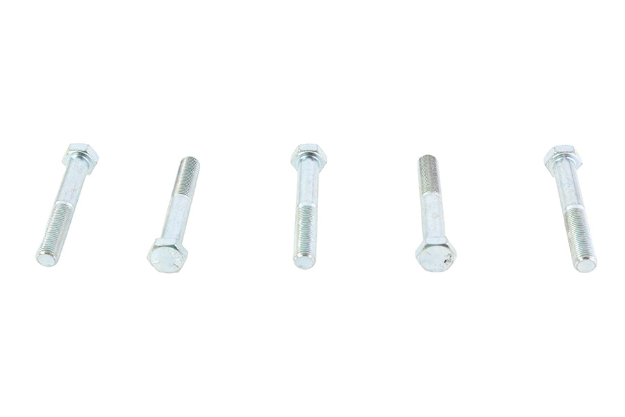 Zinc Hex Cap Bolts 3/8 inch-24 x 2-1/2 inch