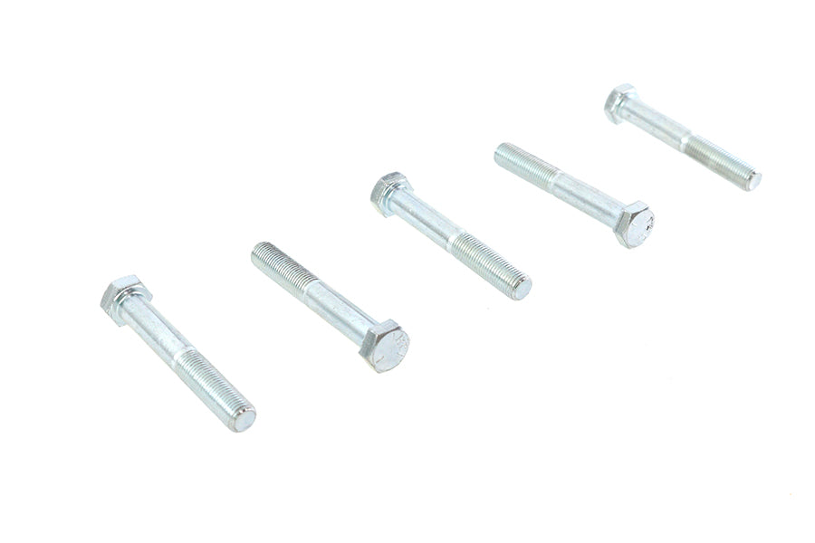 Zinc Hex Cap Bolts 3/8 inch-24 x 2-1/2 inch