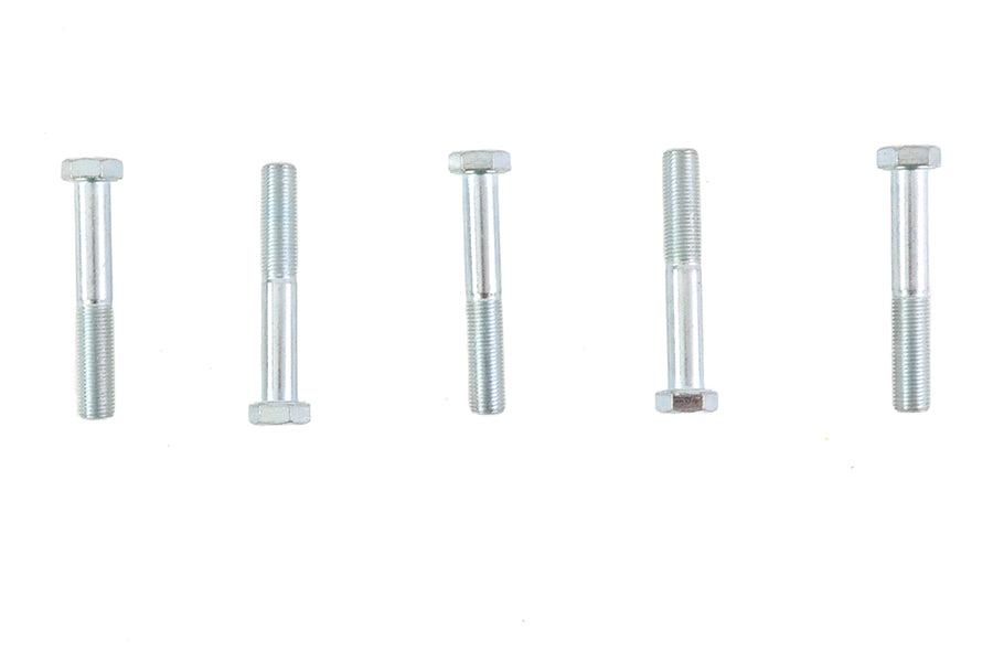 Zinc Hex Cap Bolts 3/8 inch-24 x 2-1/2 inch