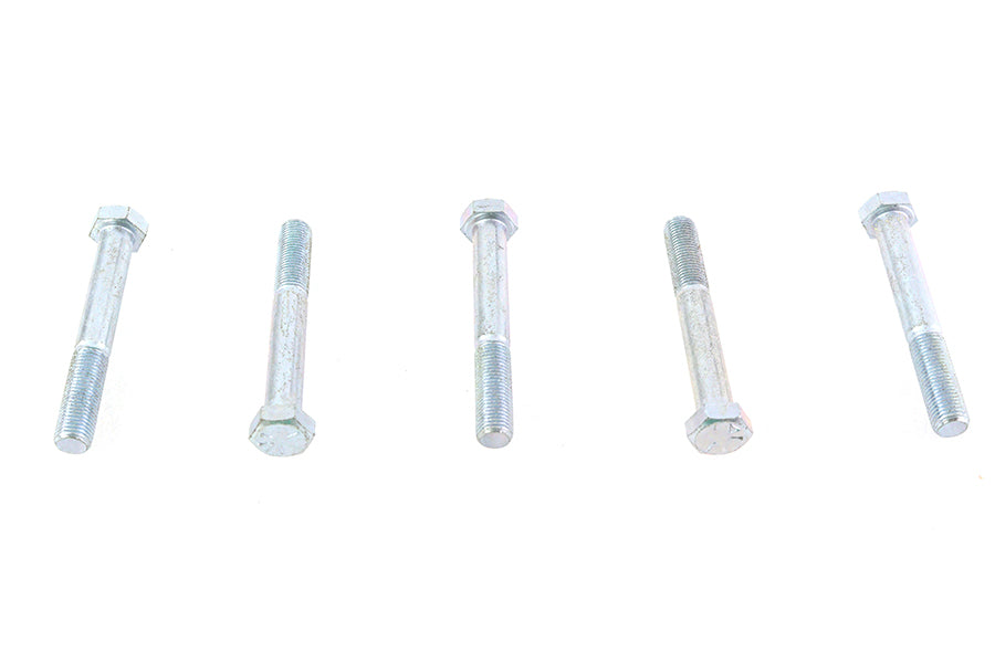 73-0125 - Zinc Hex Cap Bolts 3/8 inch-24 x 2-3/4 inch by V-Twin