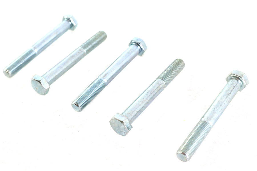 Zinc Hex Cap Bolts 3/8 inch-24 x 3 inch