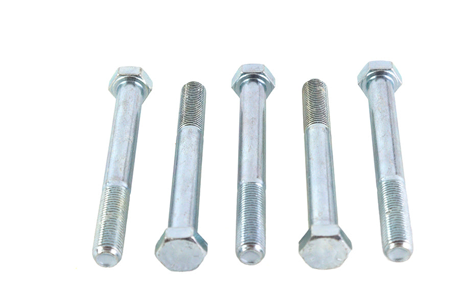 Zinc Hex Cap Bolts 3/8 inch-24 x 3-1/4 inch