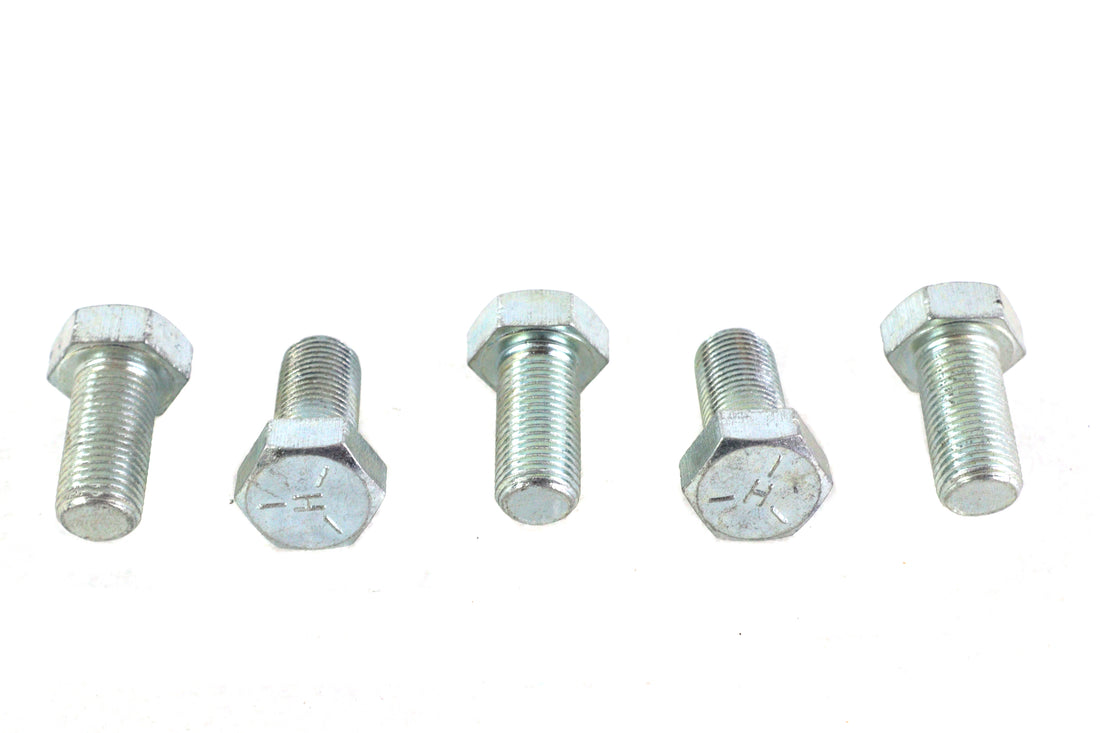 Zinc Hex Cap Bolts 1/2 inch-20 x 1 inch