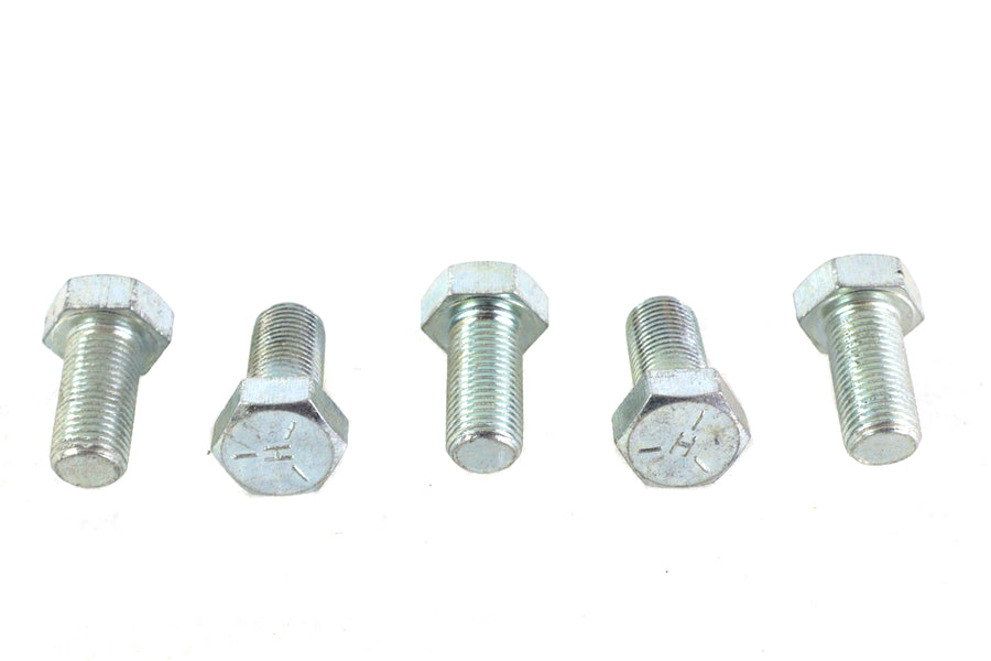 Zinc Hex Cap Bolts 1/2 inch-20 x 1 inch