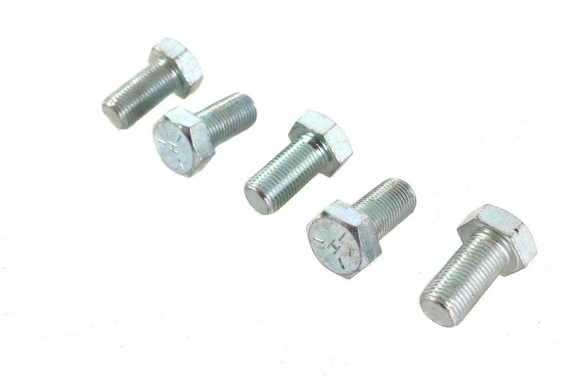 Zinc Hex Cap Bolts 1/2 inch-20 x 1 inch