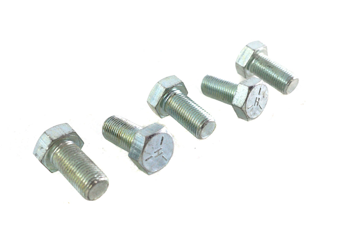 Zinc Hex Cap Bolts 1/2 inch-20 x 1 inch