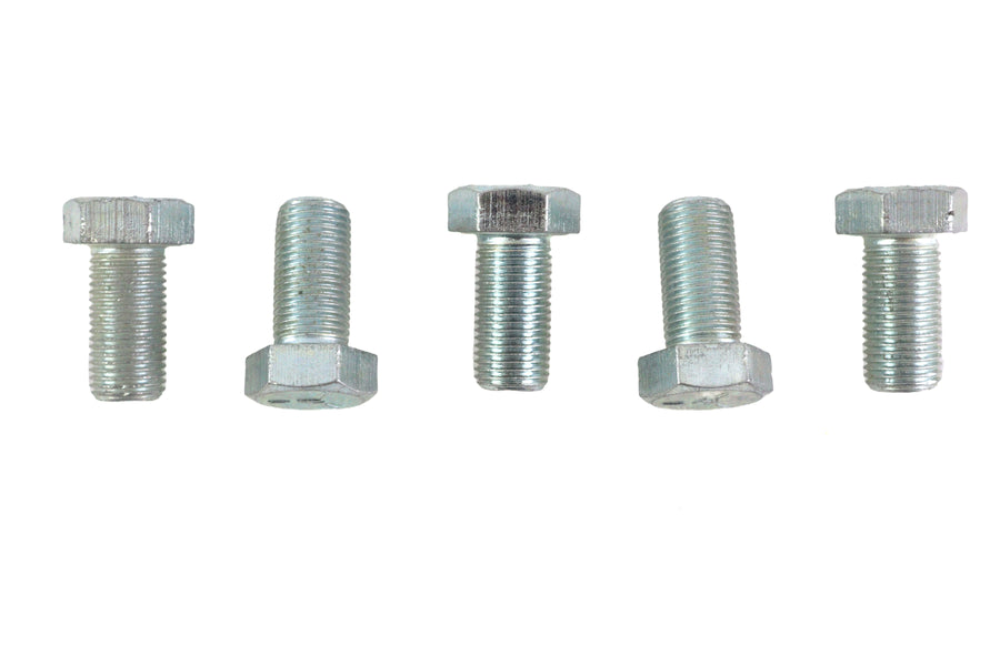 Zinc Hex Cap Bolts 1/2 inch-20 x 1 inch