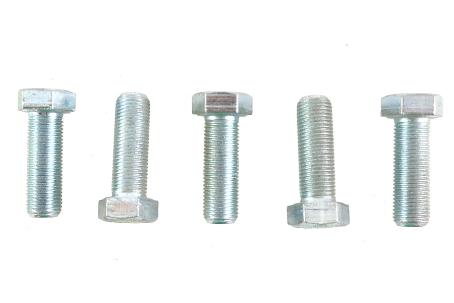73-0139 - Zinc Hex Cap Bolts 1/2 inch-20 x 1-1/2 inch by V-Twin