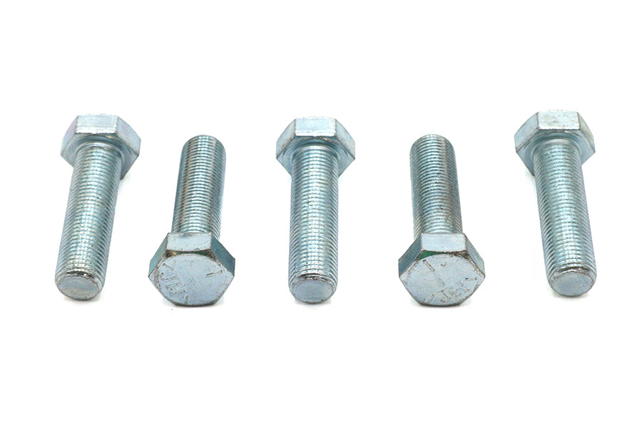 73-0140 - Zinc Hex Cap Bolts 1/2 inch-20 x 1-3/4 inch by V-Twin