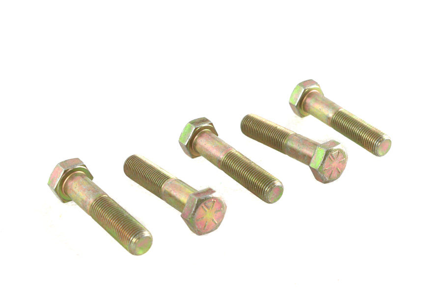 Zinc Hex Cap Bolts 1/2 inch-20 x 2-1/4 inch