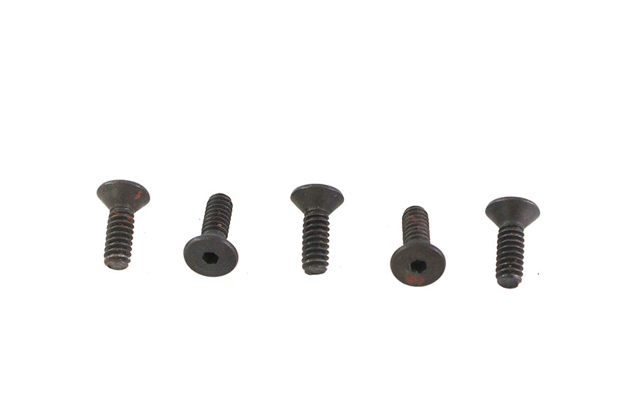 73-0148 - Allen Flat Head Screws Black 6-32 x 7/16 inch by V-Twin