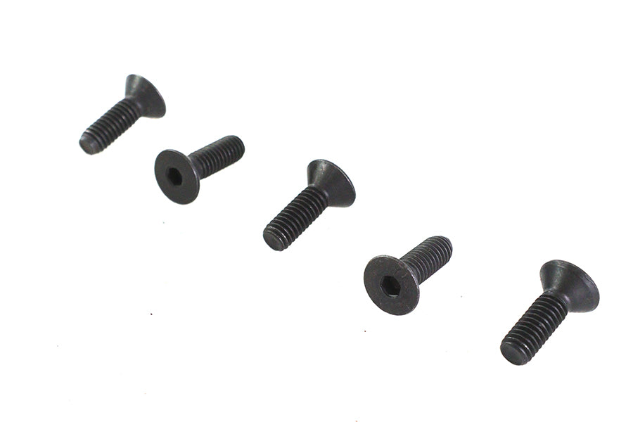 Allen Flat Head Screws Black 5/16 inch-18 x 1 inch