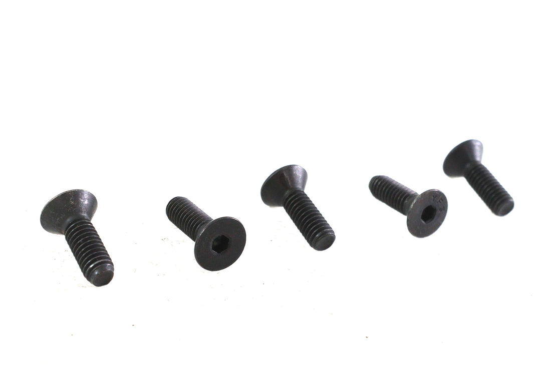 Allen Flat Head Screws Black 5/16 inch-18 x 1 inch