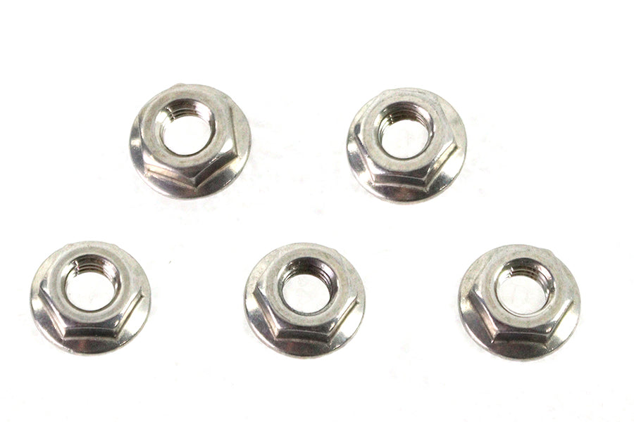 Serrated Hex Flange Nuts 5/16 inch-18 Stainless Steel