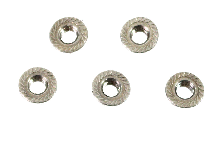 Serrated Hex Flange Nuts 5/16 inch-18 Stainless Steel