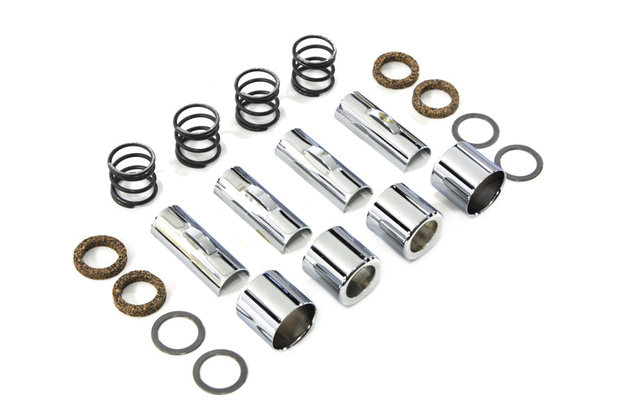 7509-20T - Chrome Upper Pushrod Cover Kit by Colony
