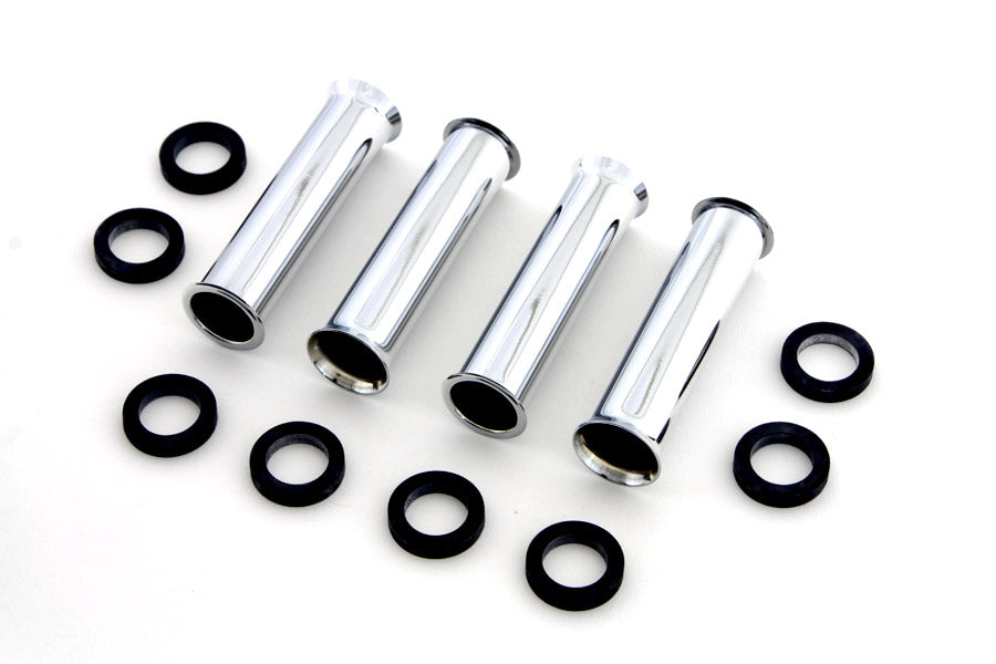 7824-12T - Chrome Lower Pushrod Cover by V-Twin