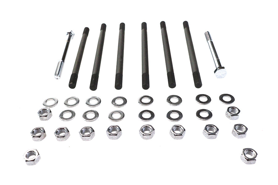 8143-34 - Chrome Stock Engine Case Bolt Kit by Colony
