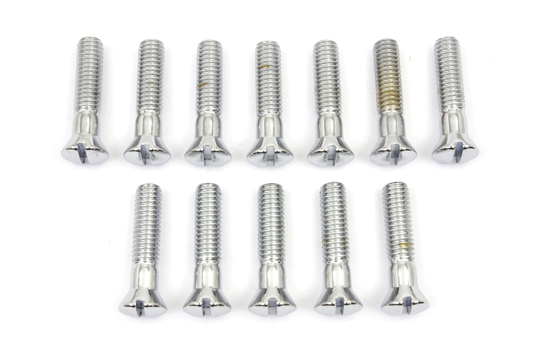 8149-12 - Chrome Cam Cover Stock Slotted Screws by Colony