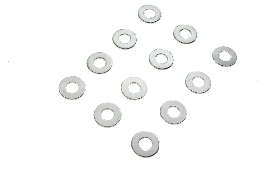 8166-12T - Chrome Flat Washer 1/4  Inner Diameter by V-Twin